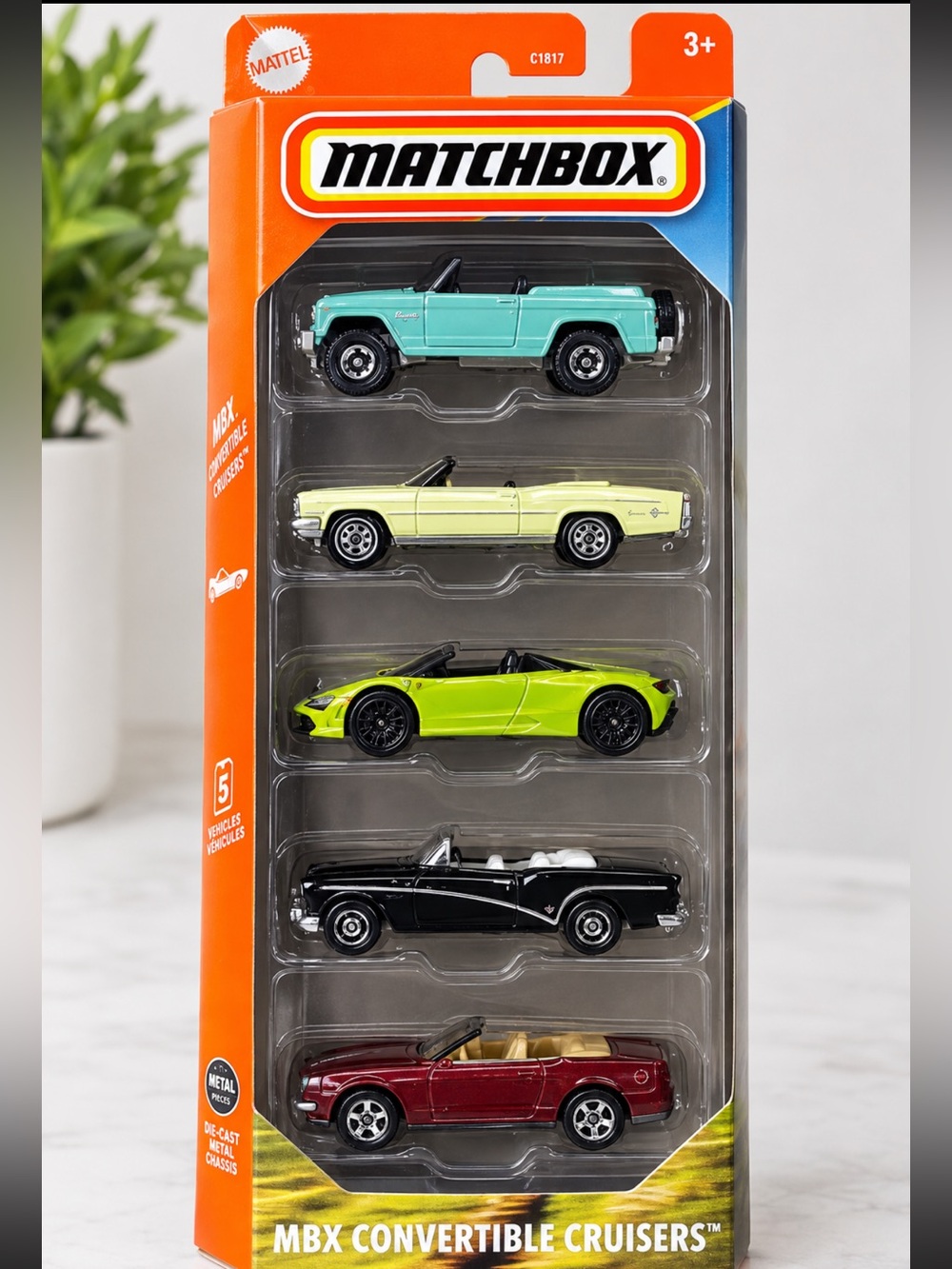 Matchbox 5-Pack Convertible Cruisers